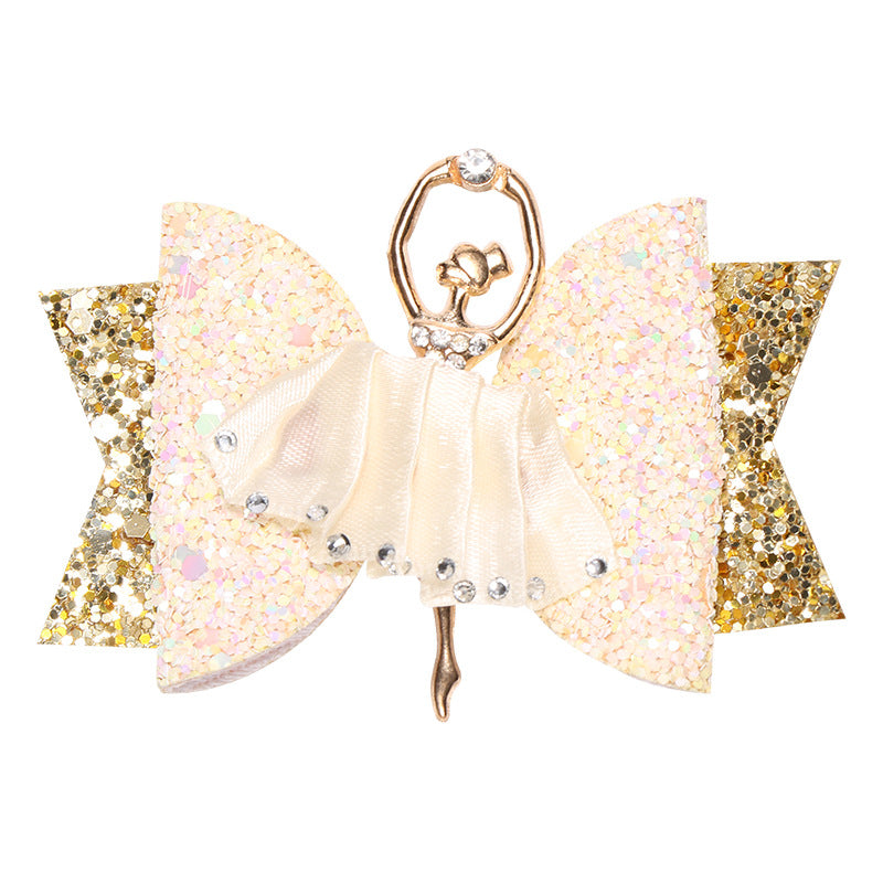 Wholesale Ballet Girl Glitter Rhinestone Hair Clips